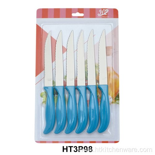 6 piece kitchen steak knives set